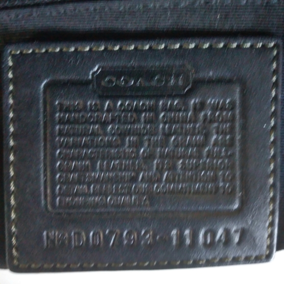 Coach black leather satchel style bag - Picture 6 of 9